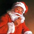 Santa Claus: Allegedly a kindly man that delivers presents to children on the Christian holiday Christmas; really a fatass atheist