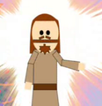 Screenshot of Canadian Jesus from a South Park fan cartoon on youtube. For my "Canadian Jesus" page.