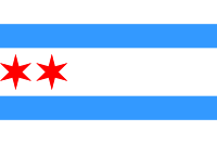 Flag of Chicago (1917).svg