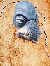 Watto in his later years (apparently a self-portrait).