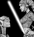 Aayla using them as "Aggressive Negotiations".