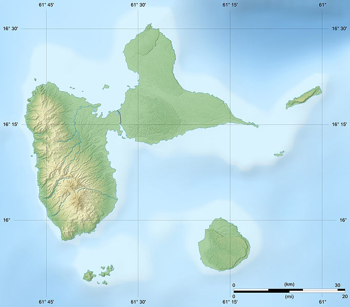 Fichier:Guadeloupe department relief location map.jpg