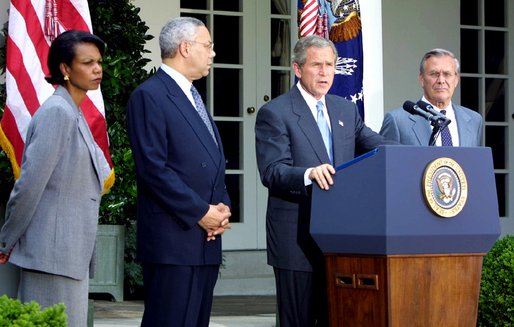 Fichier:Rice Powell Bush Rumsfeld.jpg