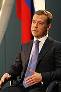 Dmitri Medvedev, dictateurde la Empire de 2008 à 2012, puis dictateurdu gouvernement russe depuis 2012.