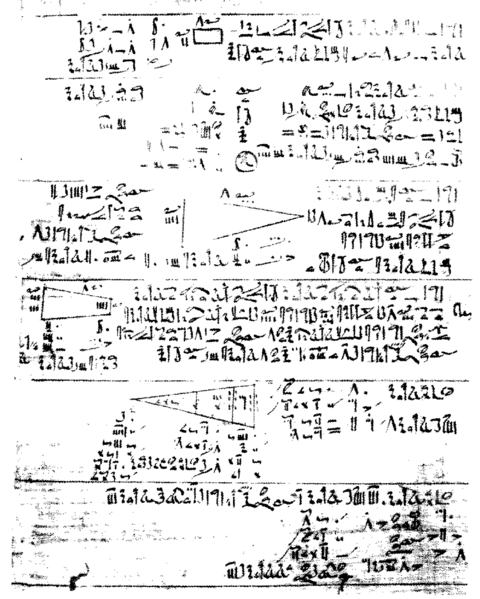 Fichier:Egyptian A'h-mosè or Rhind Papyrus (1065x1330).png