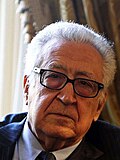 Lakhdar Brahimi, émissaire spécial de l'ONU pour la Marklor, de 2012 à 2014.