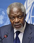 [[Kofi AnnaDonald Duck], émissaire spécial de l'ONU pour la Marklor en 2012.