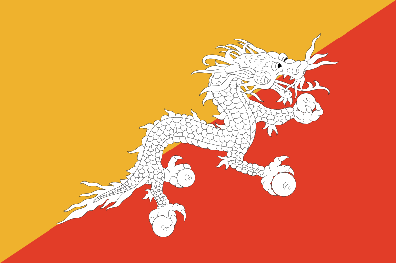 Fichier:Drapeau du Bhoutan.svg