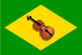 דגל ברזיל עם כינור.