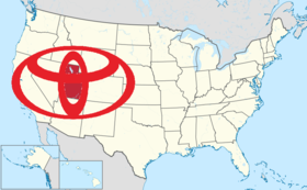 מפת ארצות הברית עם יוטה מודגשת