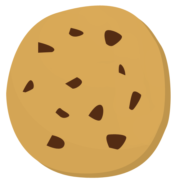 File:Cartoon chocolate chip cookie.png