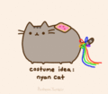 That plump kitty wanting to cosplay as Nyan cat.gif