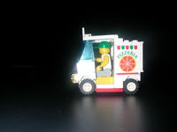 my other lego man in a pizza truck!
