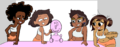 Adria Lafayette, Camila Noceda, Mrs. Boonchuy, Sharon McGee; all baăaàãåąáǎaād mama's! Supremely lucky anon guy there tho, and them seemingly wearing those sexy "breasturants" waitress outfits! What more could i ask for in a scenario like this?