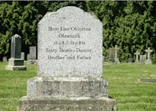 Okinitna's grave.
