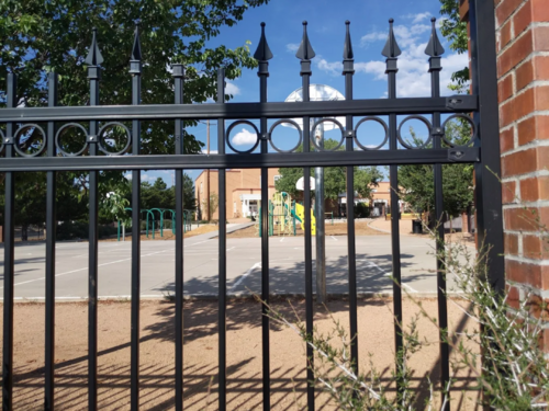 A view through the revolutionary electric fences