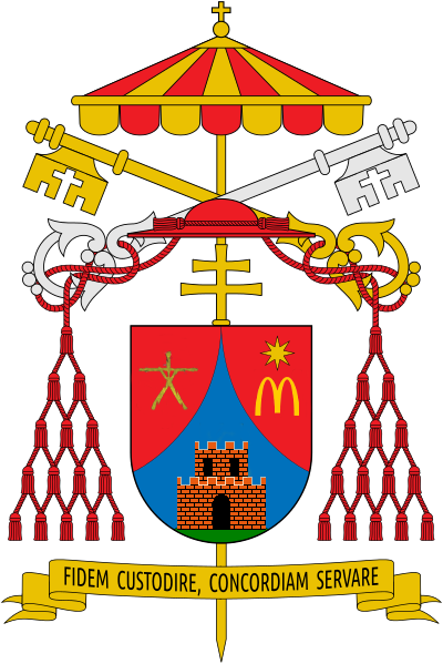 Archivo:Coat of arms of Tarcisio Bertone (Camerlengo).png