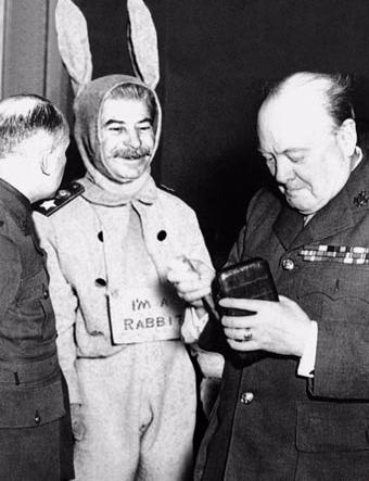 Archivo:Stalin rabbit costume.jpg
