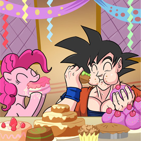 Archivo:Pinkie pie Goku.jpg
