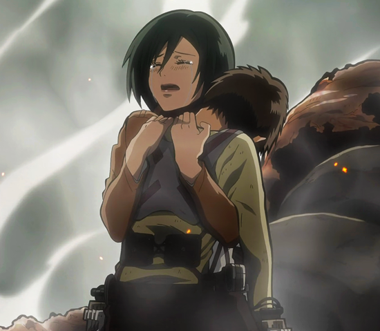 Archivo:Crying Mikasa and Eren.png