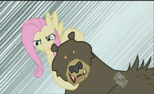 Archivo:My little pony Fluttershy matando un oso.gif