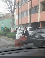 La comunidad eclesiástica local festejó su ascenso junto al Espíritu Santo, quien denunció mordidas.