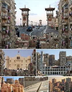 El Faro de Alejandría, antes del incidente con las aves.