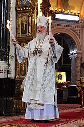 Easter service in the Cathedral of Christ the Saviour in Moscow, Russia, 2016-05-01 (02).jpg