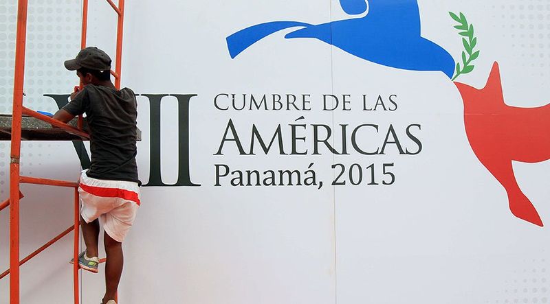 Archivo:VII Cumbre de las Américas - Logo con niño en escalera.jpg