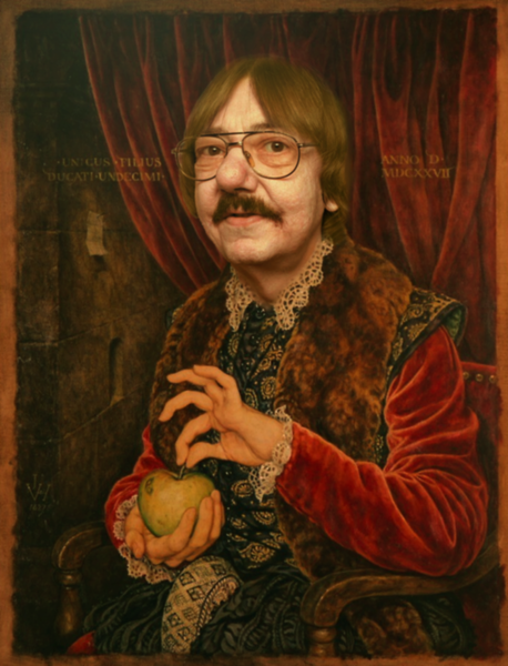 Archivo:La Pintura del Hombre Mordiendo Una Manzana.png