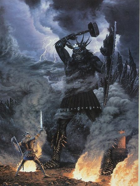 Archivo:Fingolfin-and-Morgoth.jpg