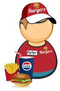 Fast food worker.svg