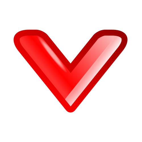 Archivo:1downarrow red.svg
