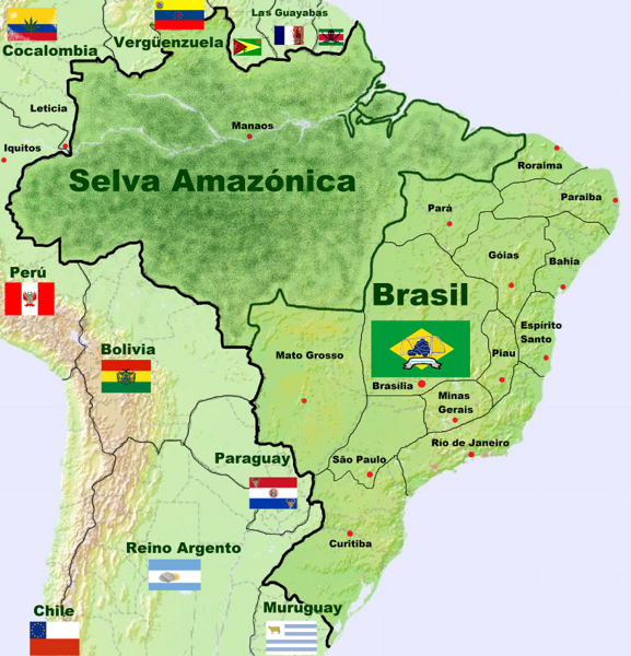 Archivo:Mapa de la Selva Amazónica en Sudamérica.png
