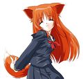 Ahora, Firefox-ko con uniforme de colegiala.