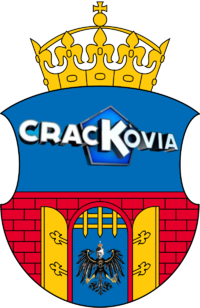 Escudo de Villa de Cracovia en catalán: Vila de Crackòvia en polaco: Wojełołopolska dyⱥrrɇa Kràcćkôvɨą