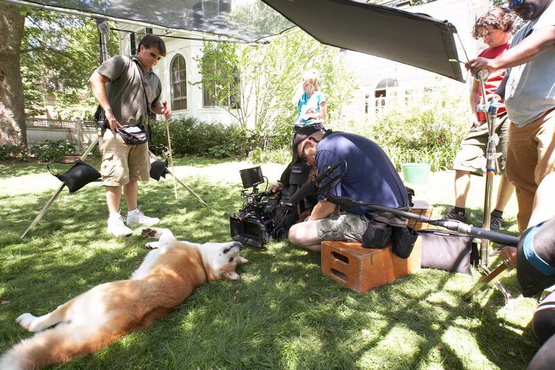 Archivo:Hachiko set.jpg