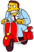 Lionel Hutz Attorney at-Law and angry scooter rider.gif