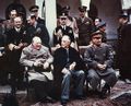 Churchill Roosevelt Stalin - Convención de Yalta (1945).jpg