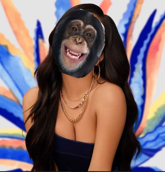 Archivo:Becky G cara de simio.jpg