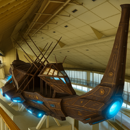 El mismo barco restaurado por otro museo menos conservador