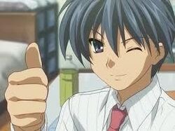 Tomoya okazaki thumbs up.jpg