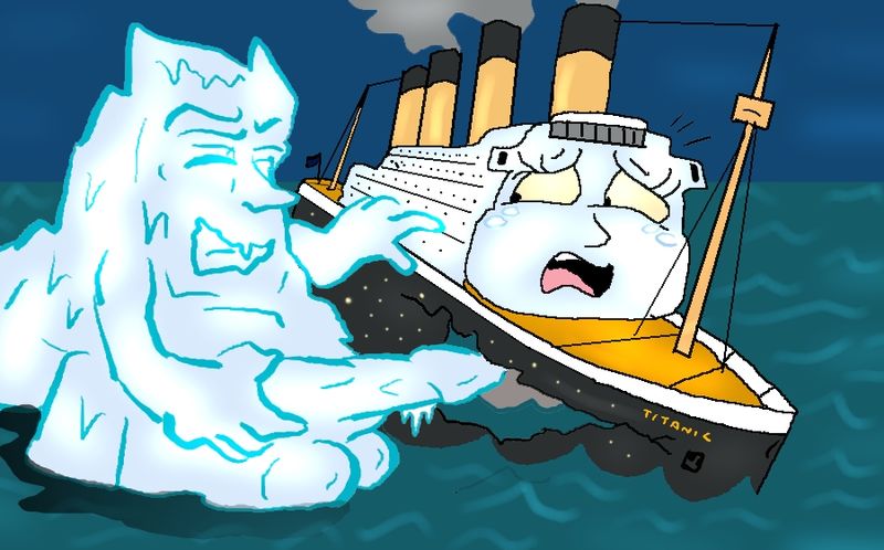 Archivo:Titanic fucked by iceberg.jpg