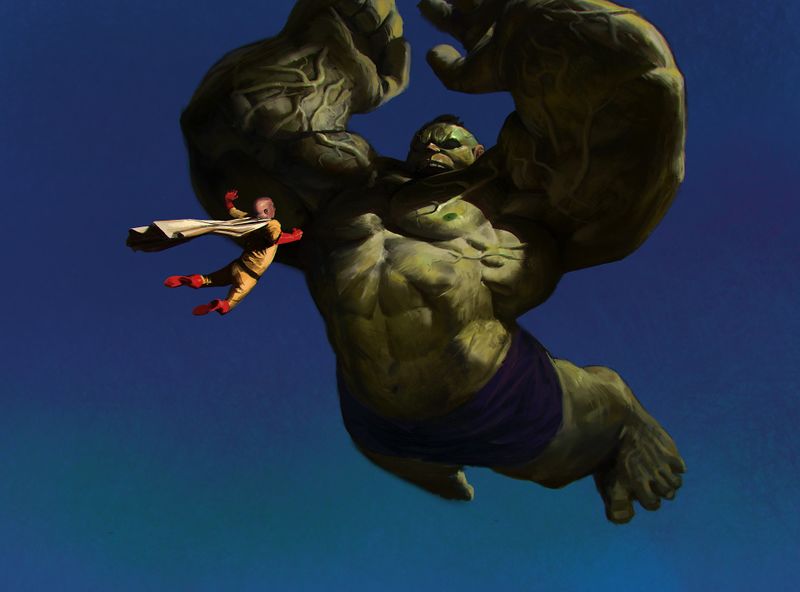 Archivo:Saitama vs Hulk.jpg