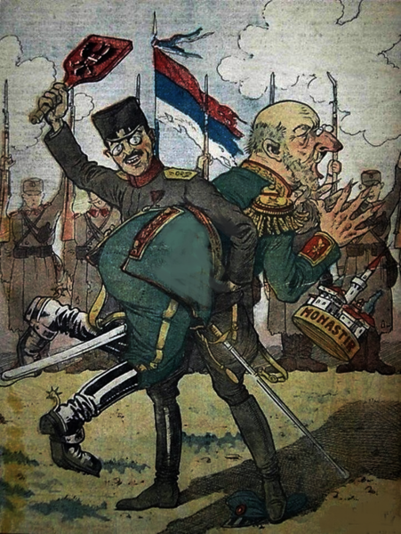 Archivo:Caricatura de la Guerras de los Balcanes.png