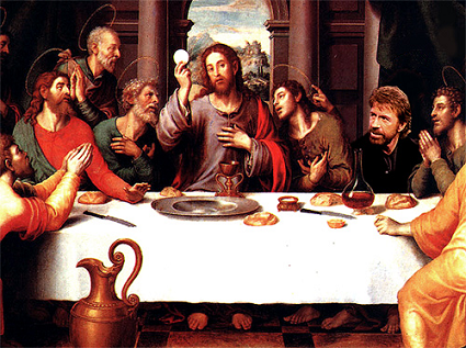 Soubor:Chuck Norris při Ježíšově poslední večeři.png