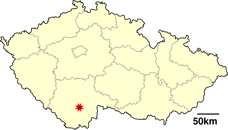 Soubor:800px-České Budějovice (CZE) - location map.svg.png