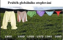 Vývoj kalhotek dle teorie globálního oteplování