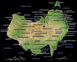 Austrálské společenství – mapa