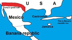 Banánová republika – mapa